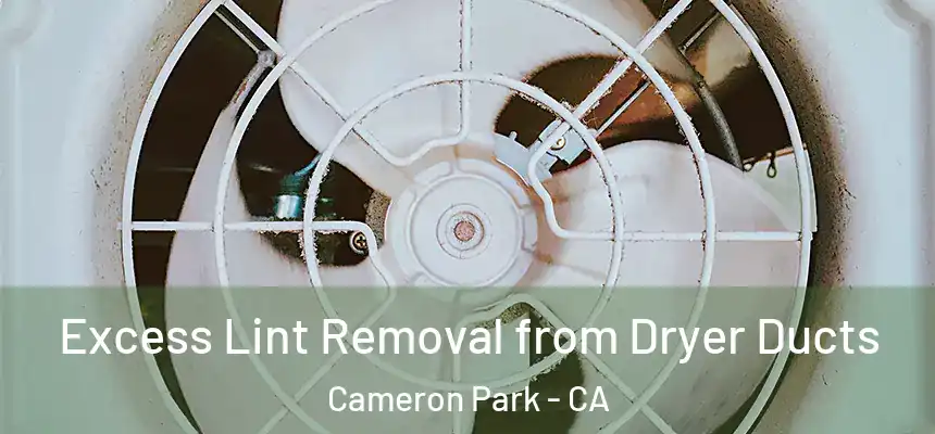 Excess Lint Removal from Dryer Ducts Cameron Park - CA